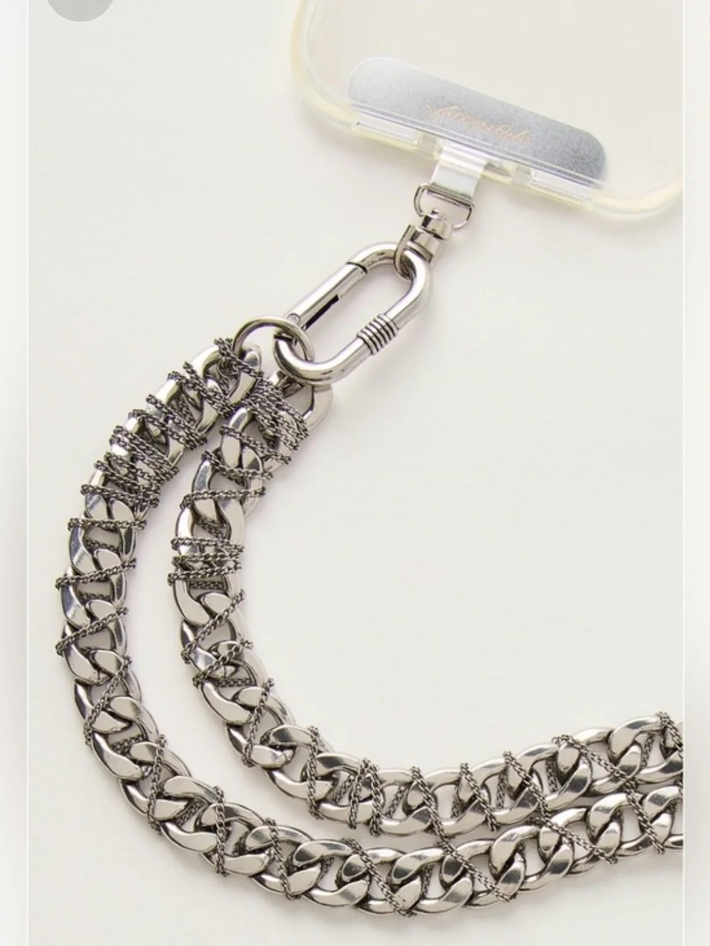 Free People Chunky Chain Phone Crossbody Lanyard